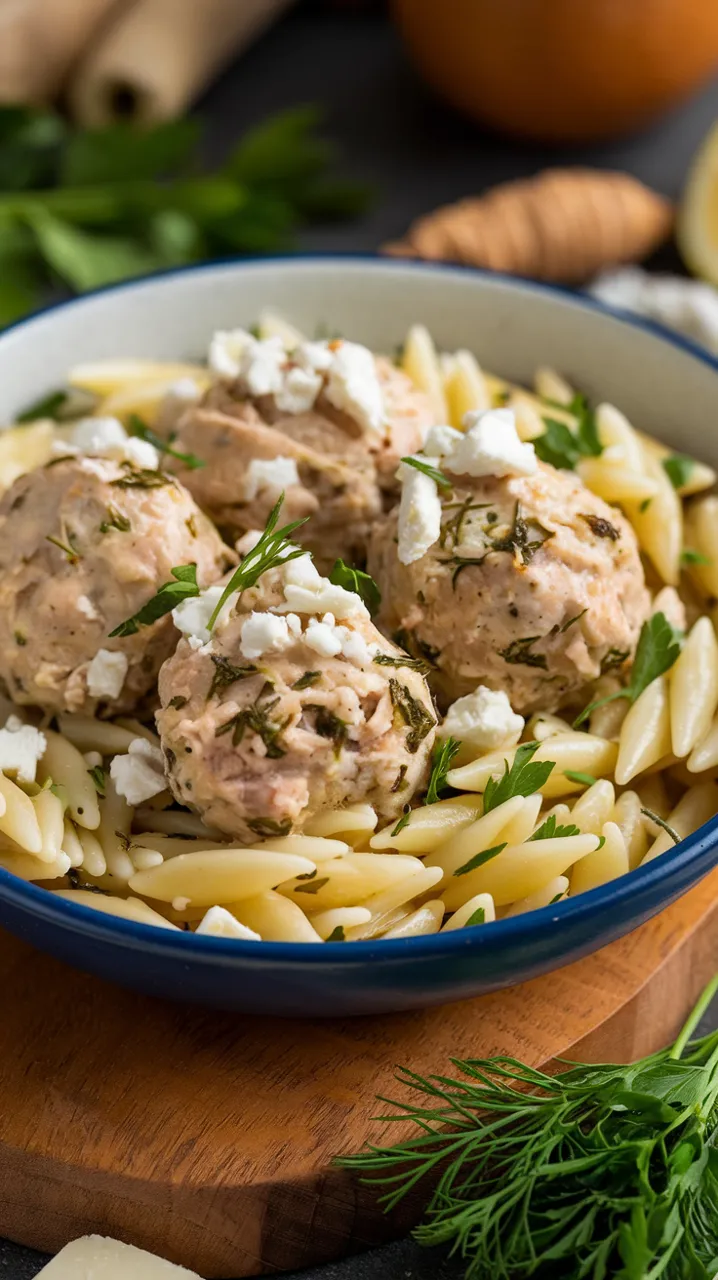 Boulettes de poulet à la grecque