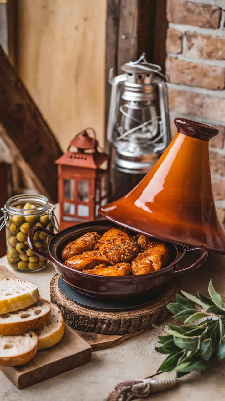 Tajine de Pintade aux Épices de Noël