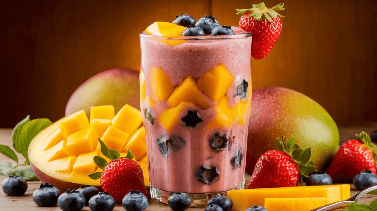 Délicieux Smoothie aux Fruits d'Été