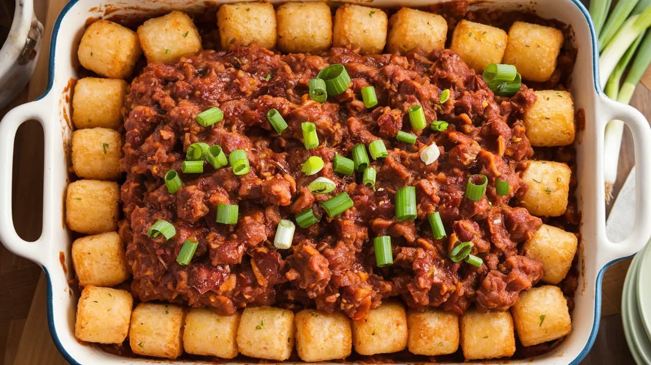 Casserole de Tater Tot façon sloppy joe