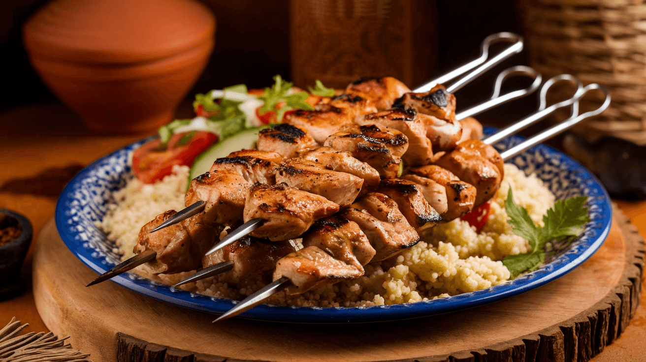Brochettes de poulet à la marocaine