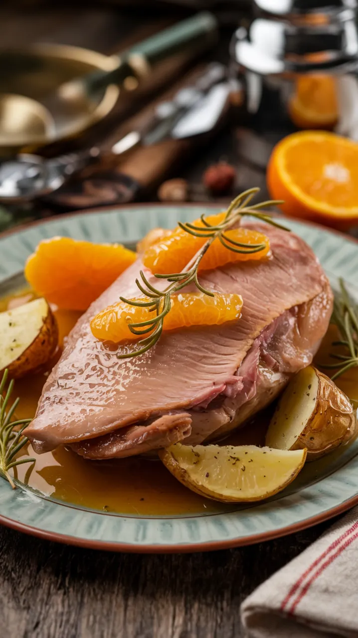 Magret de Canard aux Agrumes et Sauce au Miel