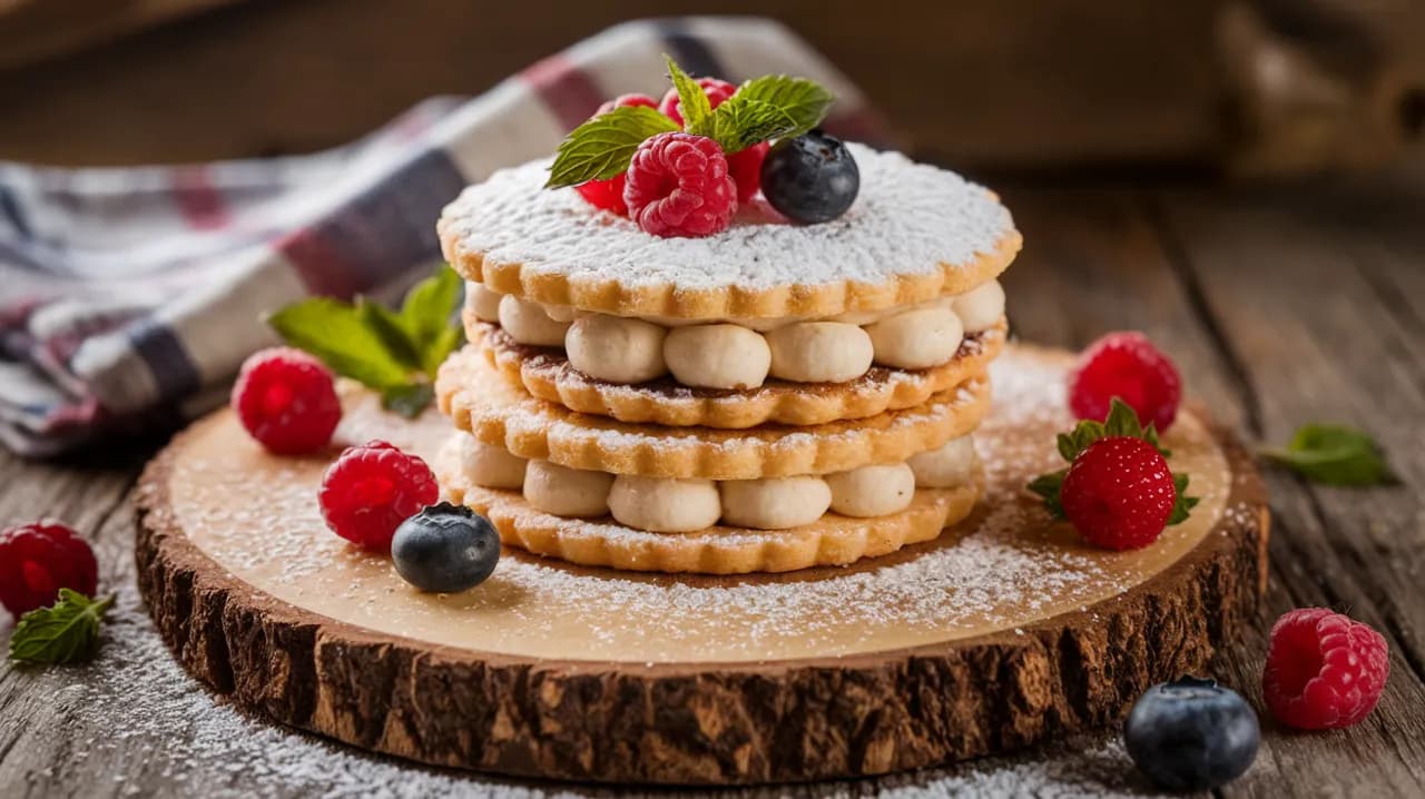 Biscuits neigeux à la vanille et aux amandes