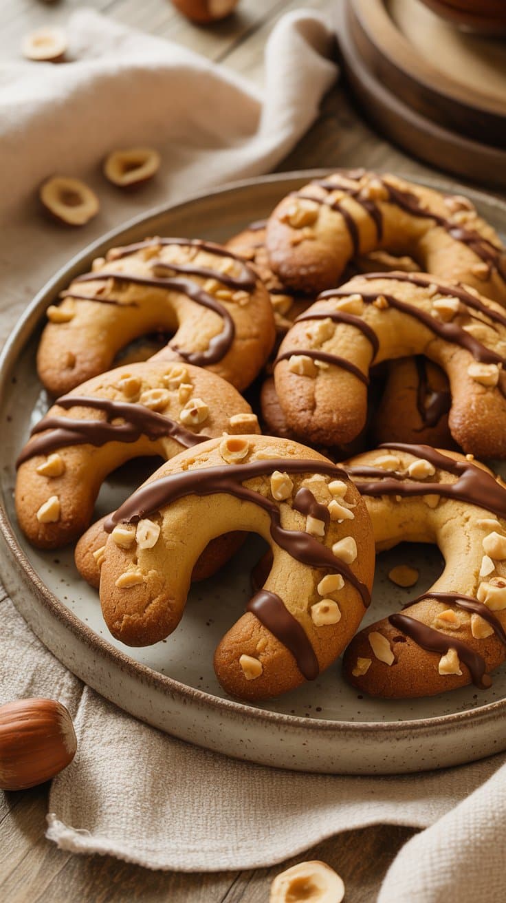 Fers à cheval noisette chocolat