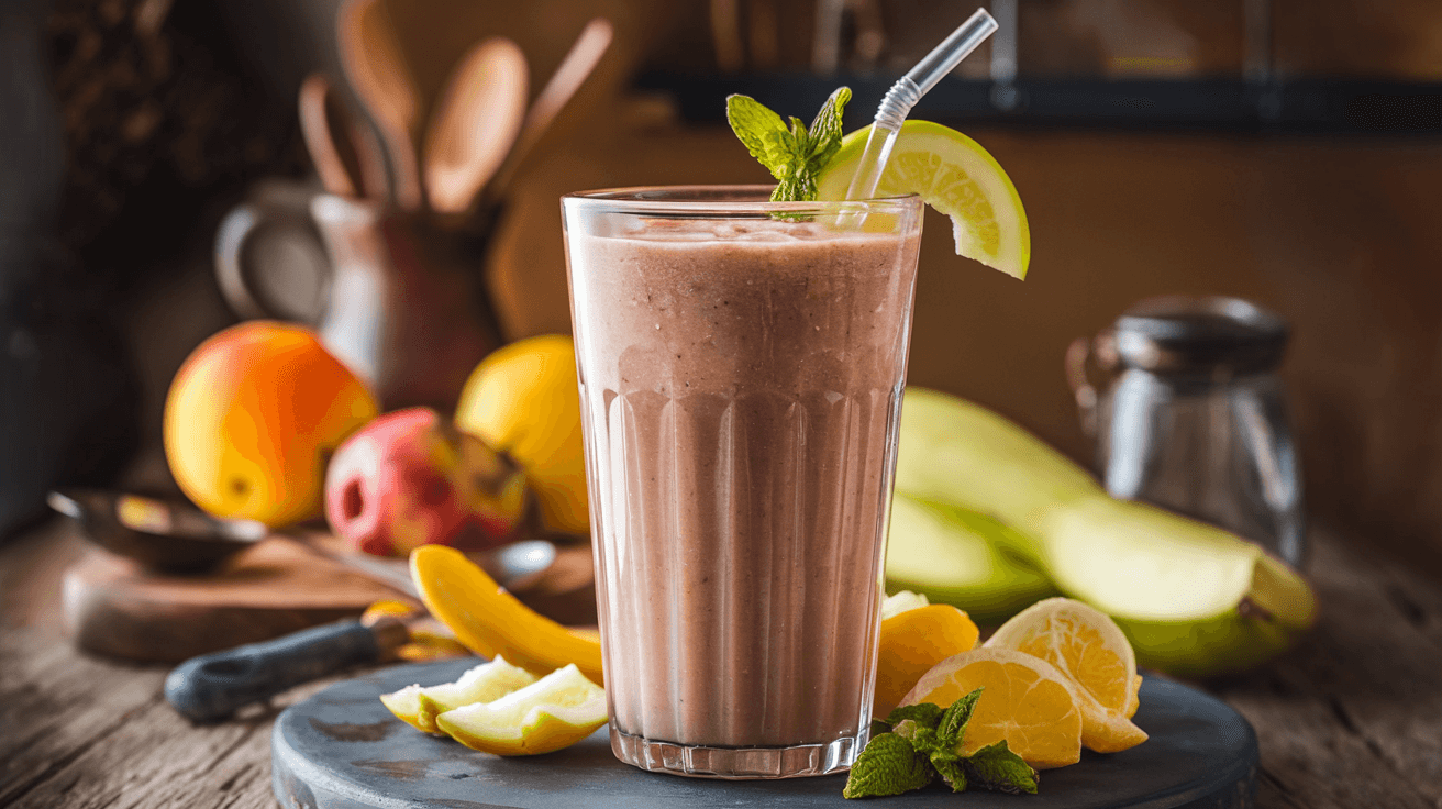 Smoothie aux fruits frais