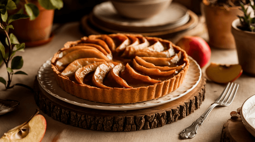 Tarte Tatin aux pommes caramélisées