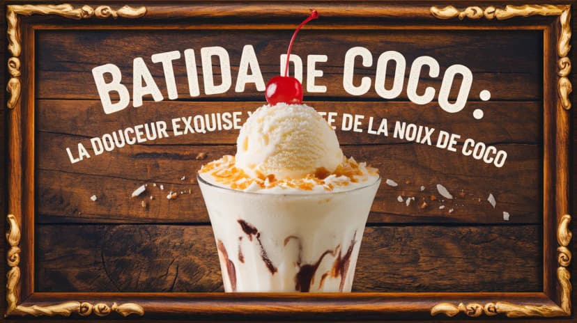 Batida de coco : la douceur exquise de la noix de coco