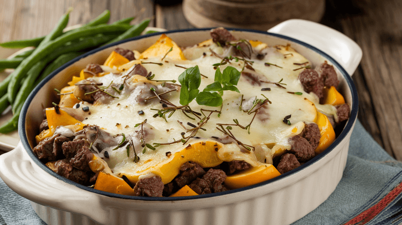 Gratin de bœuf haché et potimarron