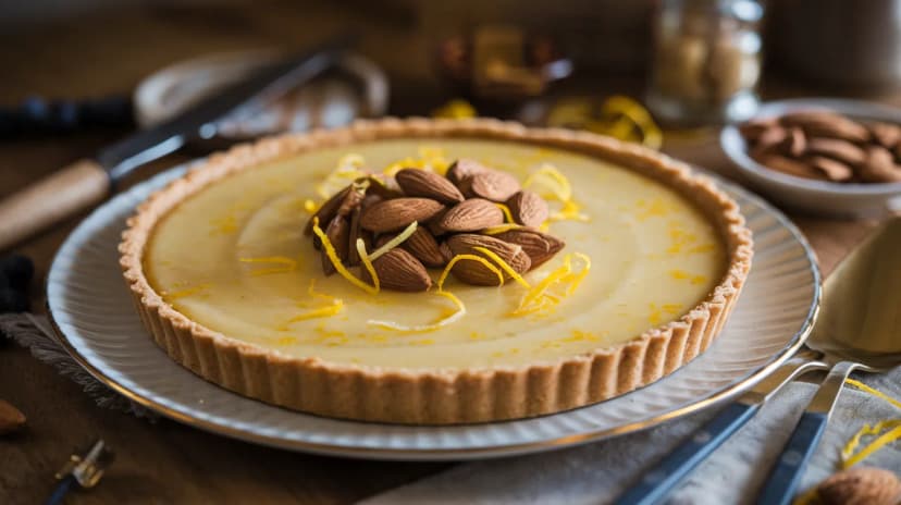 Tarte au Citron et Amandes de Provence