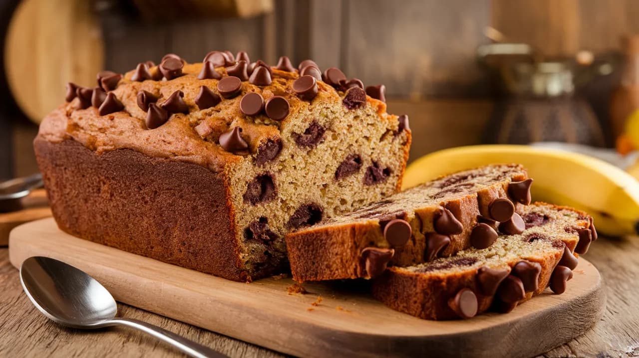 Banana bread ultra moelleux aux pépites