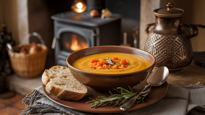 Soupe de potiron et carottes