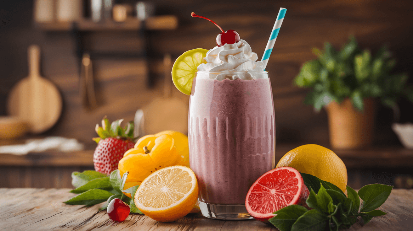 Smoothie rafraîchissant aux fruits d'été