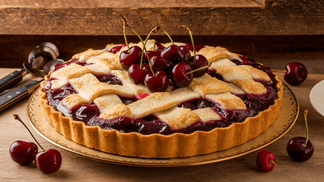 Cobbler aux cerises pour changer des tartes classiques