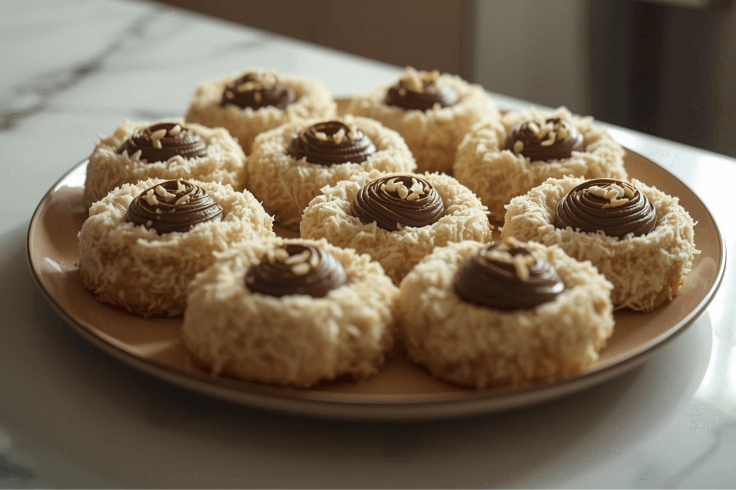 Biscuit Noix de Coco et Cardamome Fourré au Chocolat