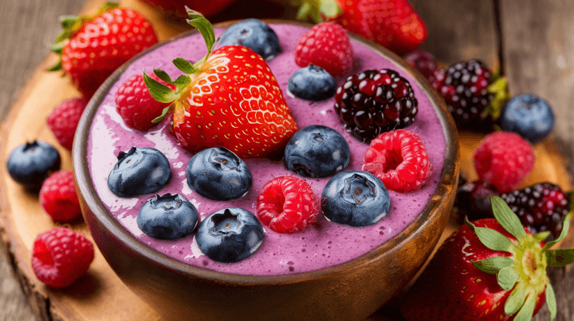 Smoothie rafraîchissant aux fruits d'été