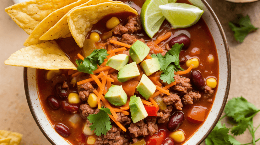 Délicieuse Soupe de Taco Maison