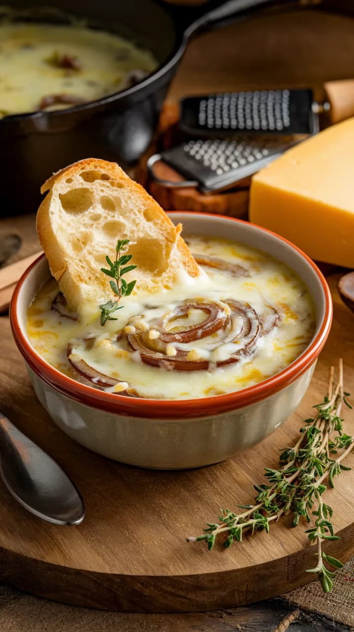 Soupe à l'oignon gratinée : un classique réconfortant