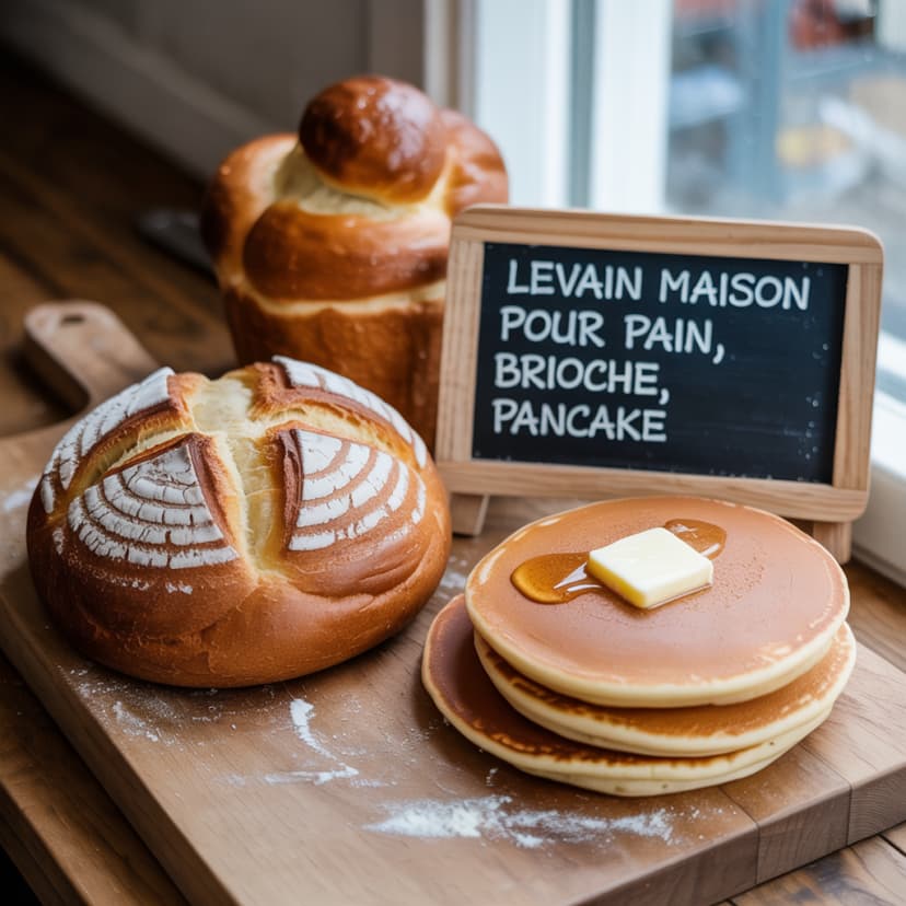 Levain Maison pour Pain, Brioche, Pancake