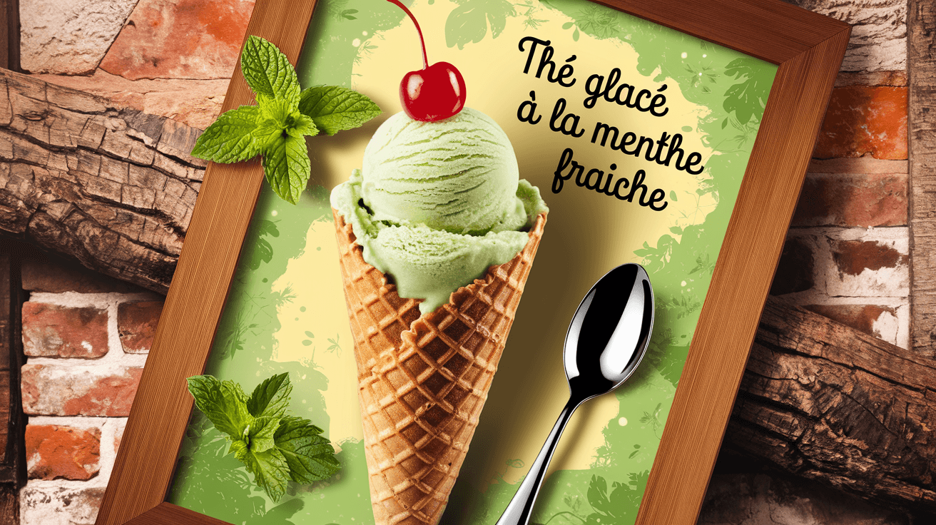 Thé glacé à la menthe fraîche