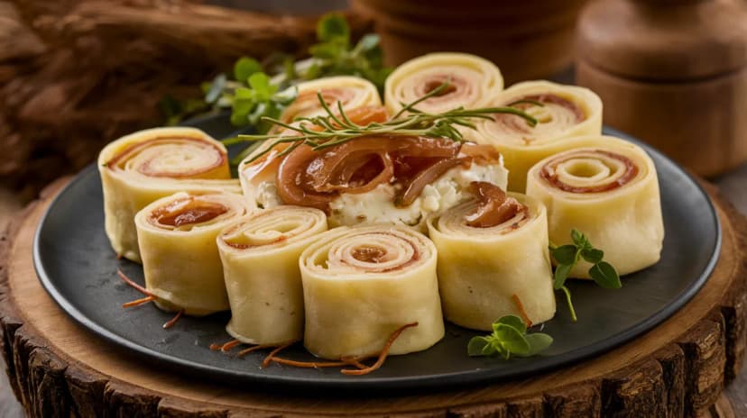 Makis de poireau et fromage frais