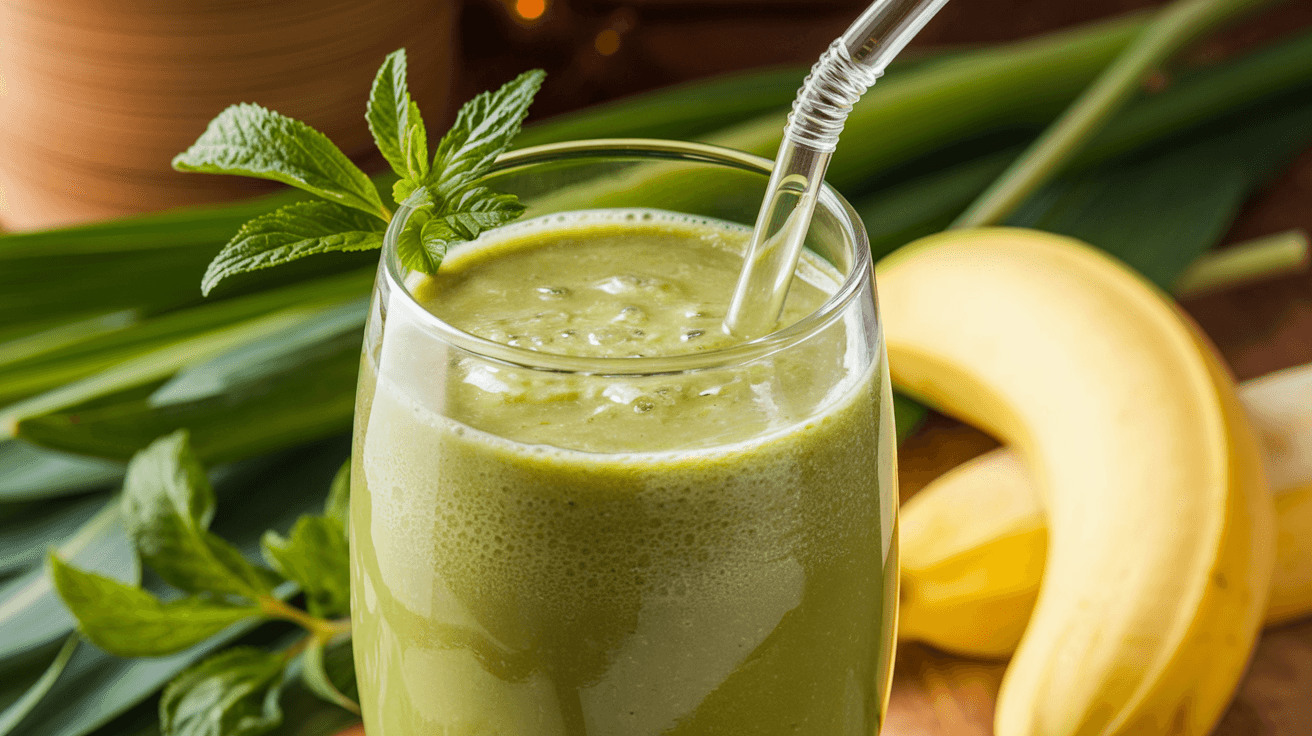 Smoothie vert rafraîchissant