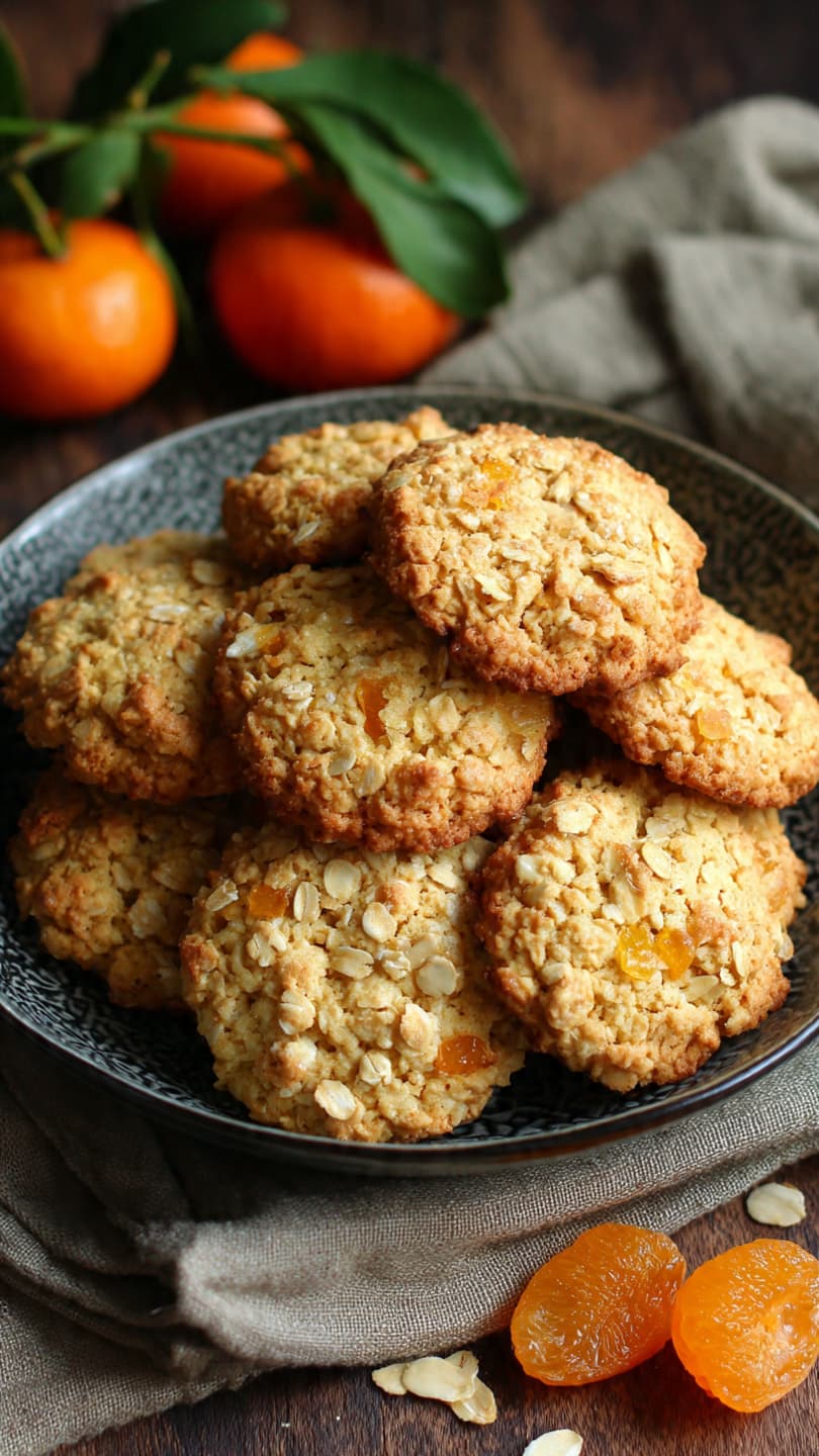Cookies de Noël à l'Avoine et à la Mandarine