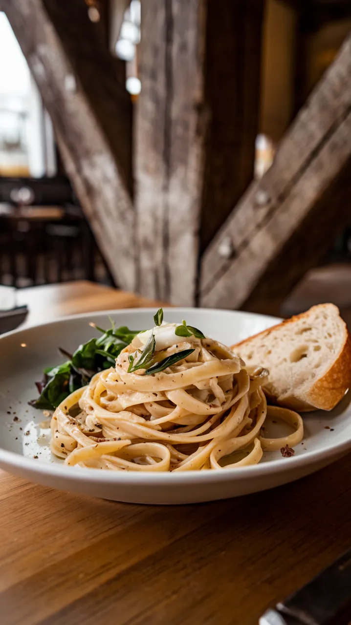 Pâtes au poireau et fromage de chèvre frais