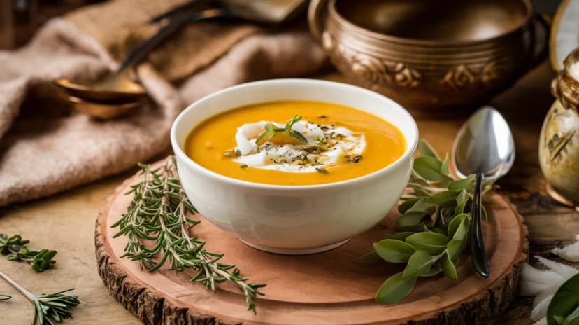 Soupe de courge butternut et noix de coco : un réconfort d'automne