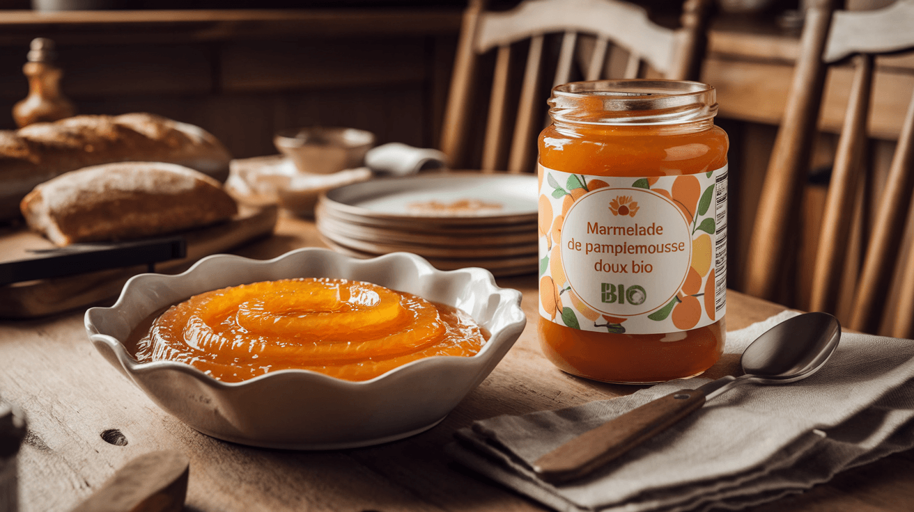 Marmelade de Pamplemousse Doux et Bio