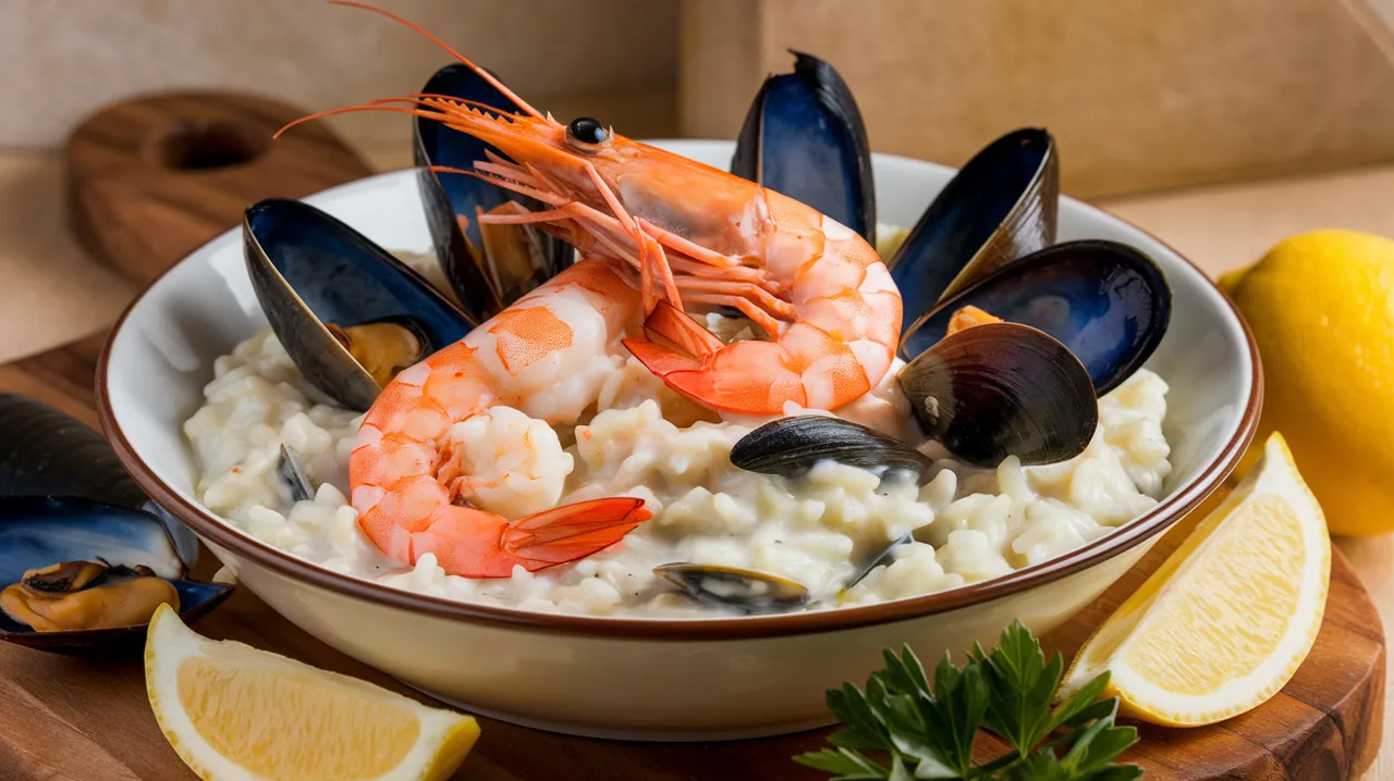 Risotto crémeux aux fruits de mer