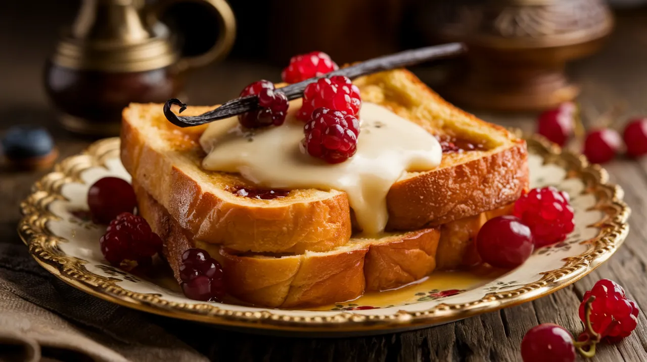 Pain Perdu à la Vanille et aux Fruits Rouges