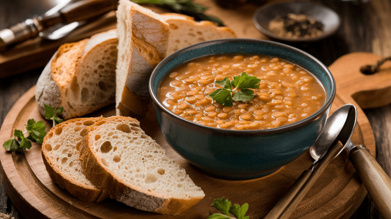 Velouté de lentilles corail aux épices