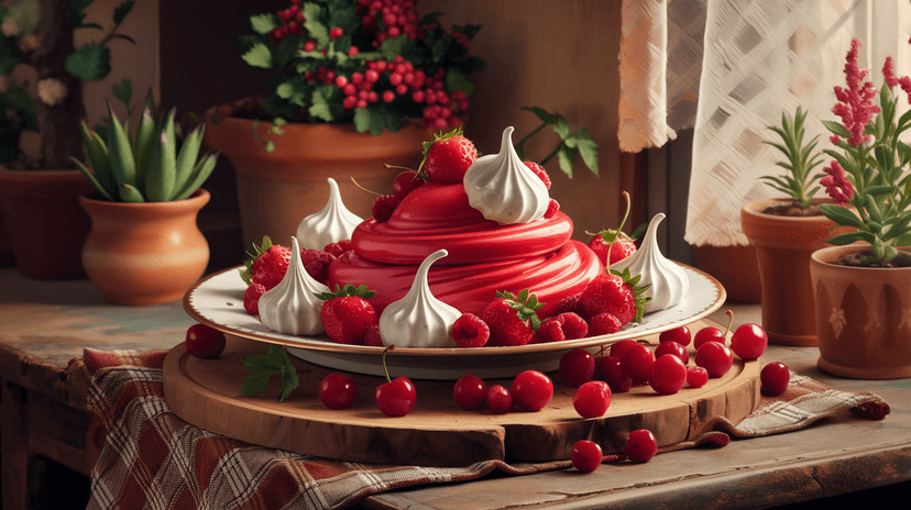 Délicieuse Meringue aux Fruits Rouges