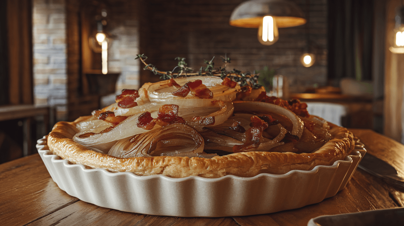 Délicieuse Tarte aux Poireaux et aux Lardons