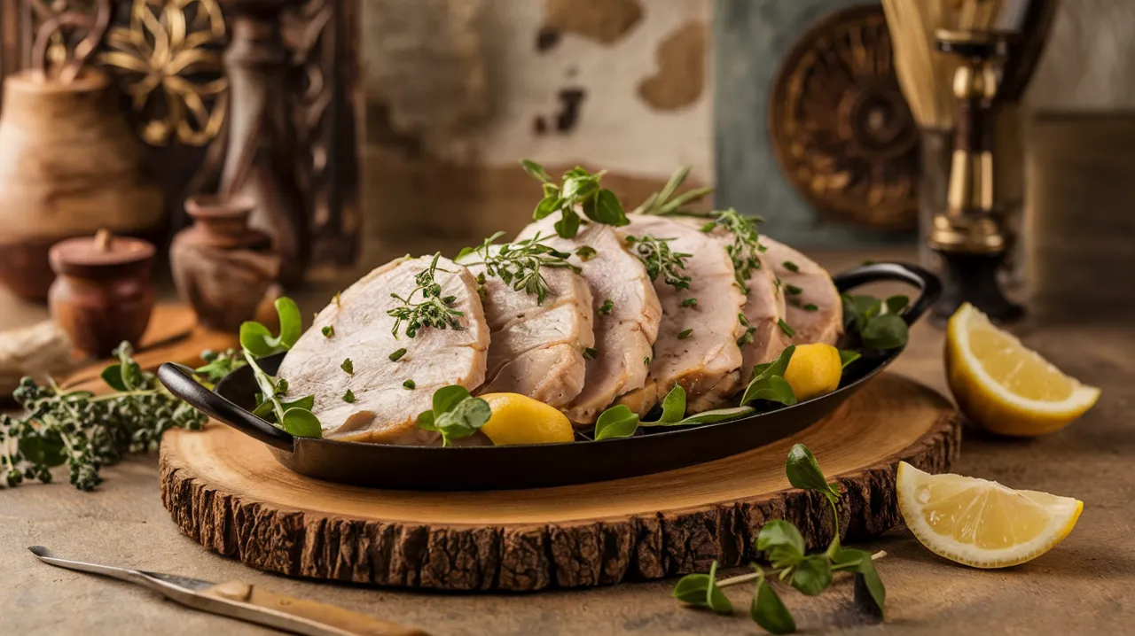 Médaillons de dinde aux herbes et à l'ail