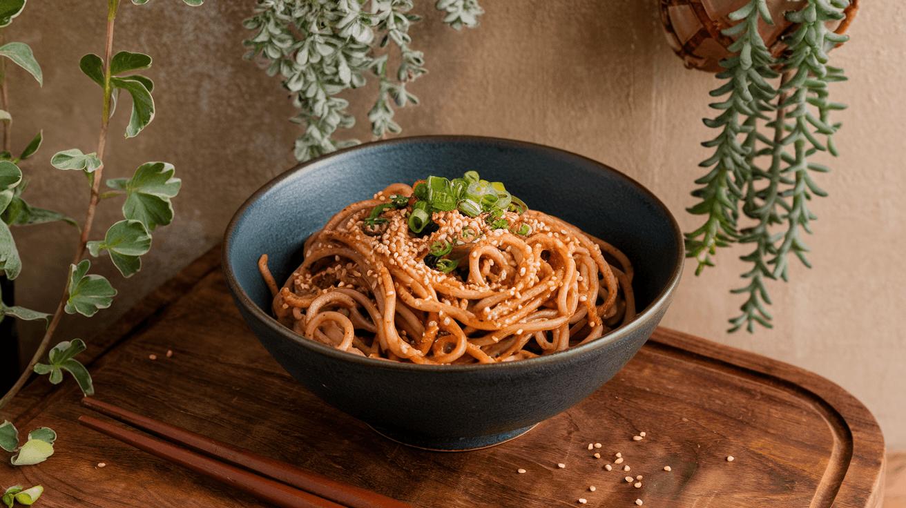 Nouilles asiatiques à la sauce miso