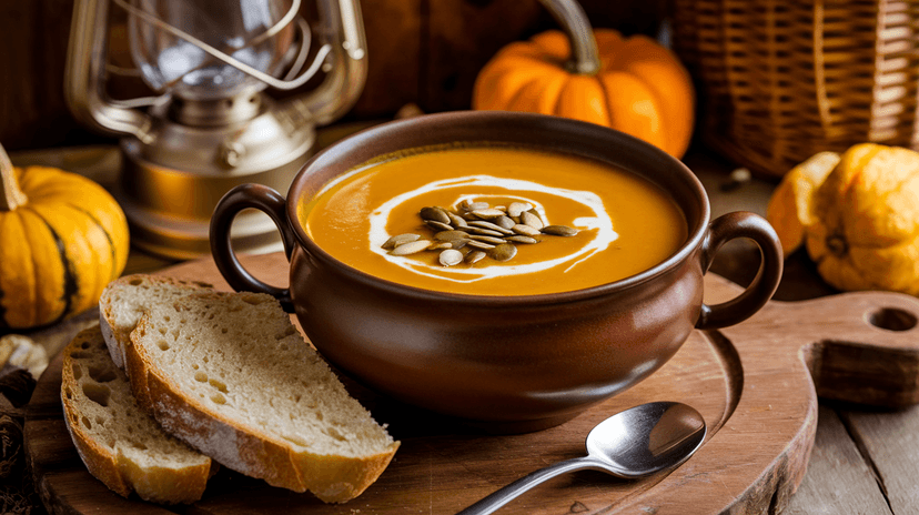 Soupe de potiron veloutée