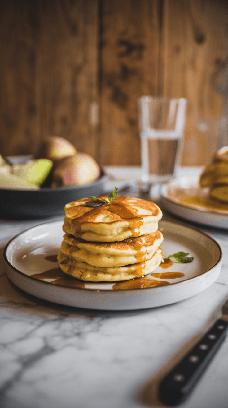 Pancakes Moelleux Keto Pomme-Cannelle au Poulet