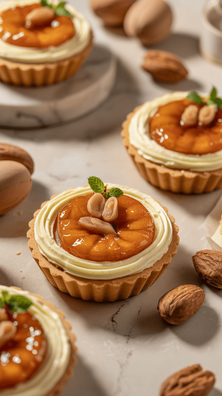 Tartelettes Frangipane Abricot et Amande Croustillantes