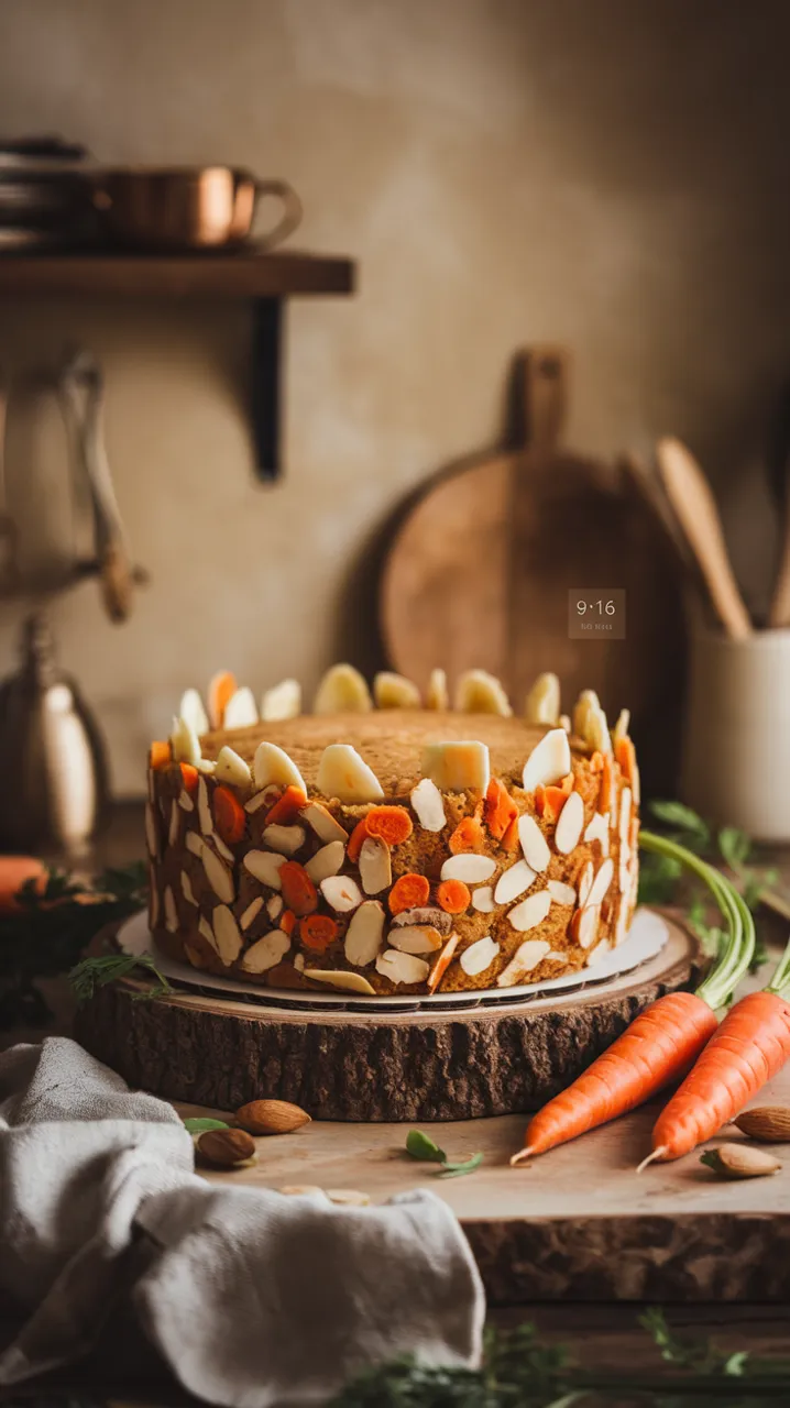 Gâteau moelleux à la carotte et aux amandes