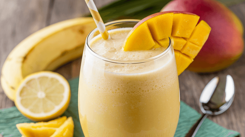 Smoothie exotique à la mangue et au lait de coco