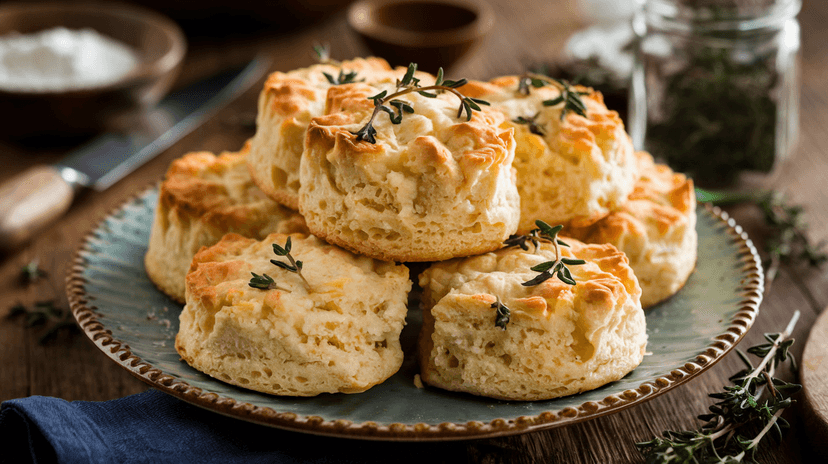 Biscuit Salé au Fromage et Thym