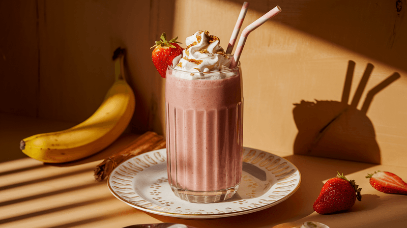 Délicieux Smoothie Fraise-Banane pour une journée ensoleillée