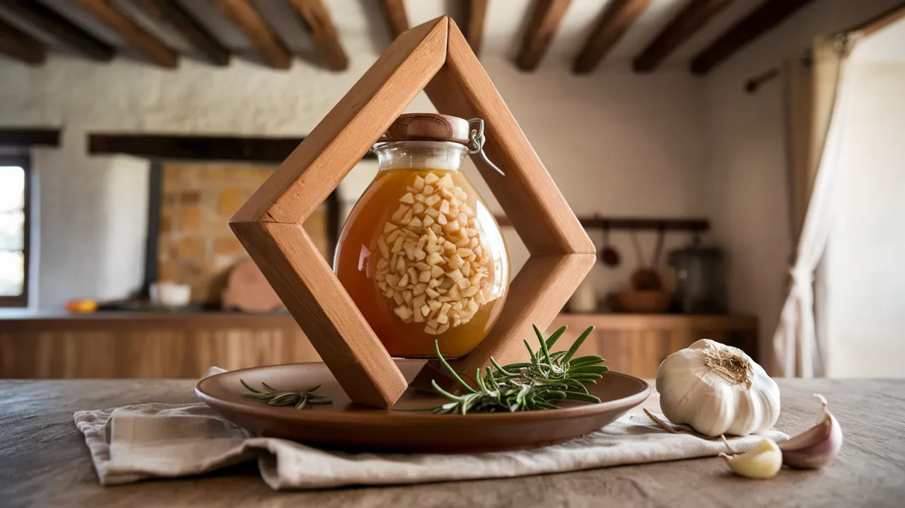 Infusion d'ail au miel lacto-fermenté