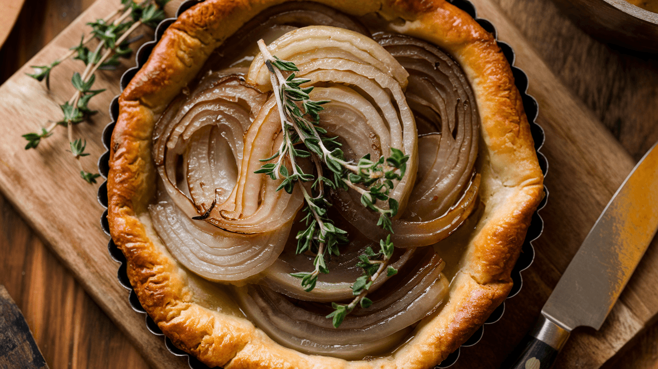 Tarte à l'oignon rapide