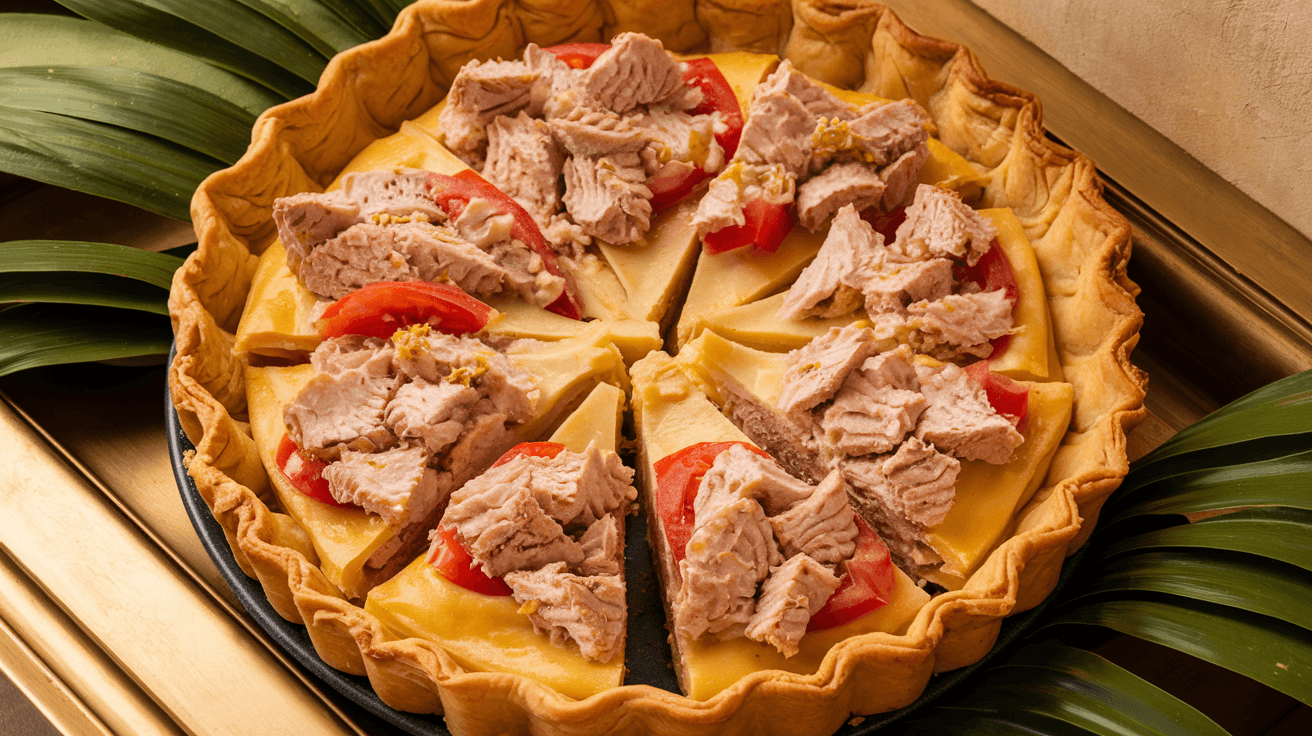 Tarte Thon, Tomate et Moutarde