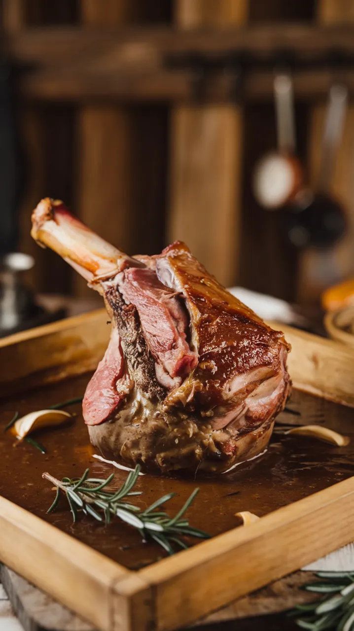 Souris d’agneau confite au four