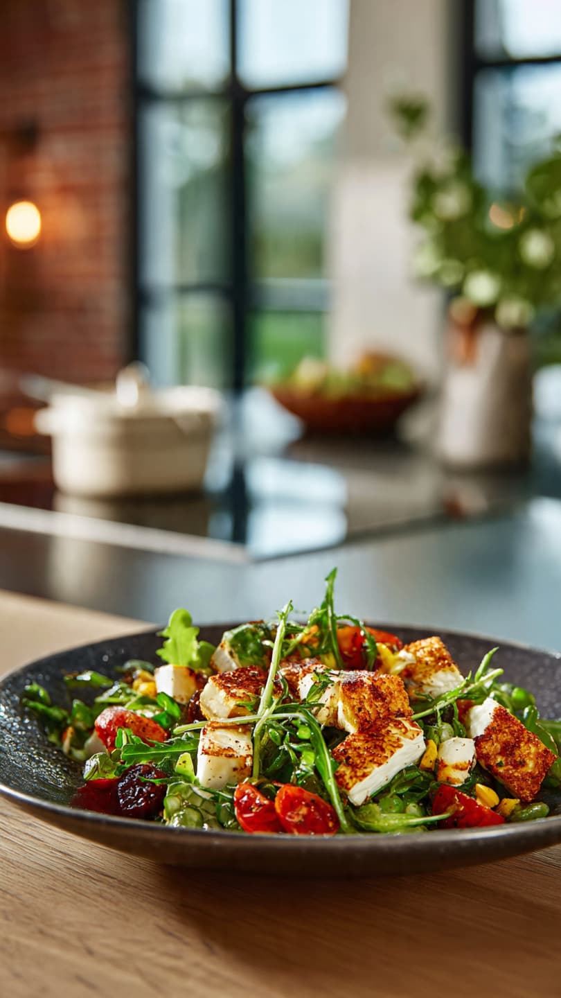 Salade de briques croustillants au brie