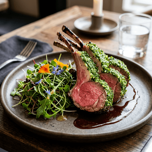 Agneau en Croûte d'Herbes