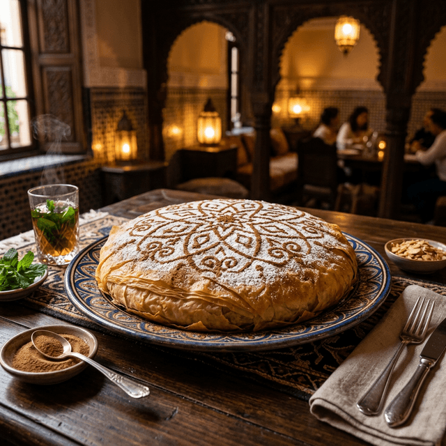Pastilla au poulet et amandes (Bastila)